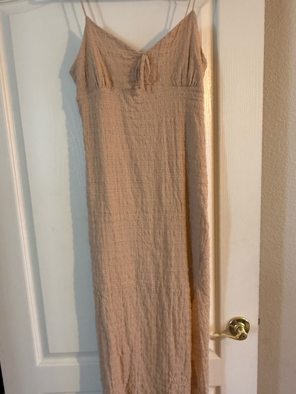 Neutral Beige Spaghetti Strap Maxi Dress - Elegant Everyday
